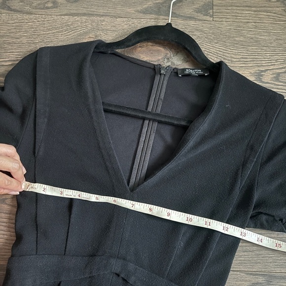 57 - Babaton black V line dress Leon pencil dress - Picture 5 of 8